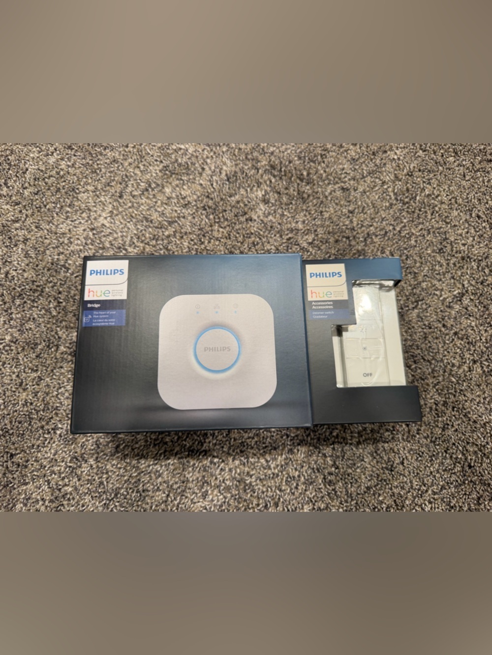Philips Hue Bridge and Dimmer Switch - White